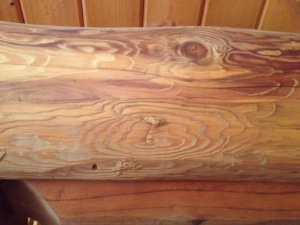 Sanding & Blasting — Superior Log Restorations project example